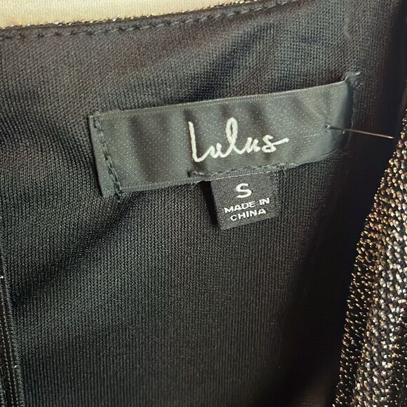 Lulus Take Me Anywhere Silver Sparkly Asymmetrical Bodycon Mini Dress size S - Picture 11 of 12